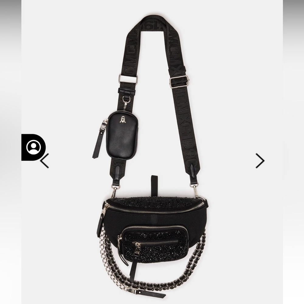 NWOT Steve Madden Maxima Bag Black w/ Silver Detailing 🖤